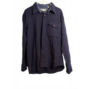 Hilton Field Men's XL Casual Shirt Navy Blue